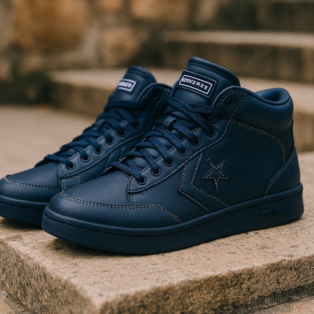Converse Men's Dark Blue High-Top Sneakers